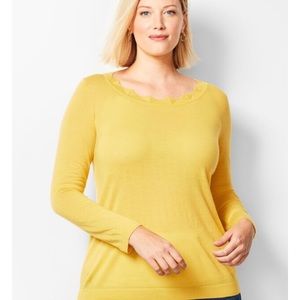 NWT Talbots Butterscotch Merino Wool Sweater
